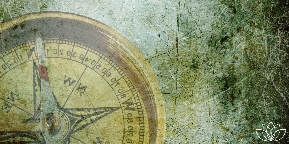 Kompass auf altem Papier